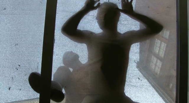 Damon getting his ass fucked on a window