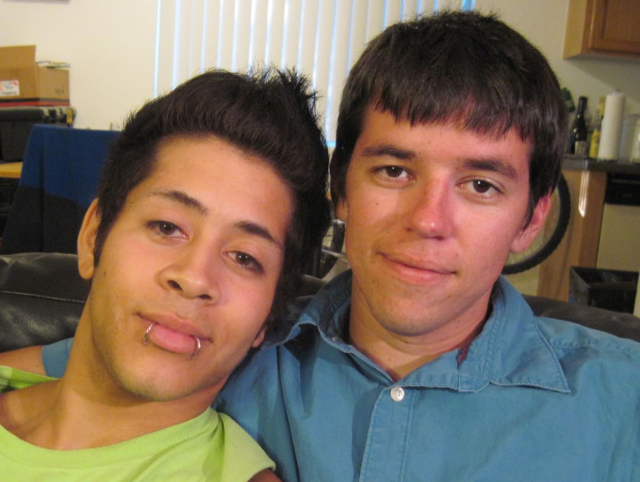 Two young gay guys who bareback