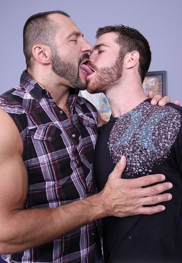 Arpad Miklos makes out with Trent Locke