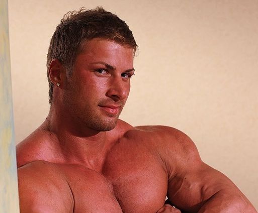Hot blond muscle hunk