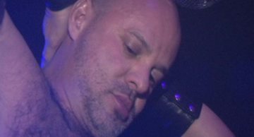 Carlo Cox performing during a live sex show