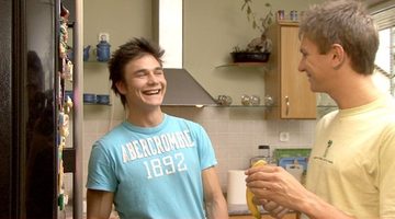 Dario Dolce and Trevor Yates in the kitchen