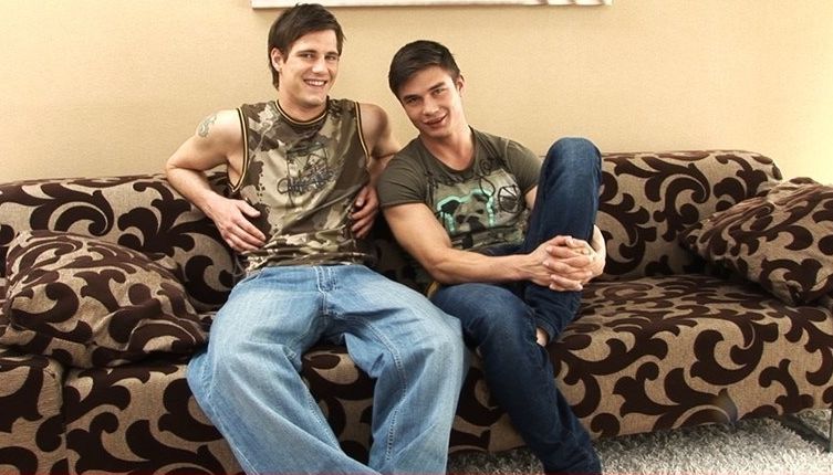 Marco Bill and Dario Dolce hang out on the couch