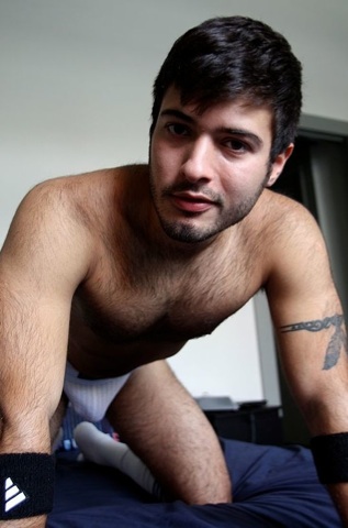 Hot hairy young Alexander Morales