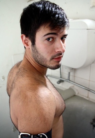Beautiful young hairy cub Alexander Morales
