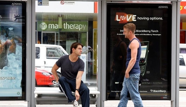 Lucas Knowles and Aaron Parker meet on the street