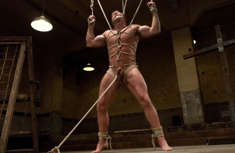 Derek Pain tied up