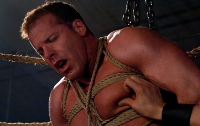 Tied up Derek Pain getting his nipples tortured