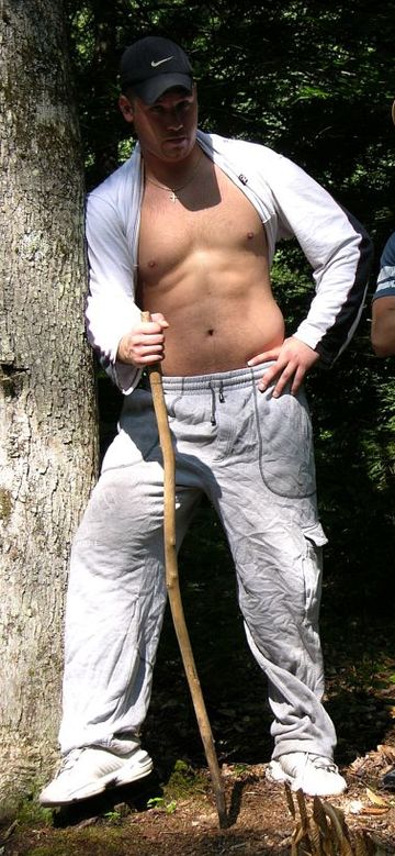 Two hot young jocks in the woods