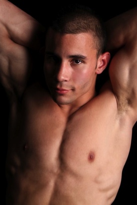 Hot young jock shows off his arm pits