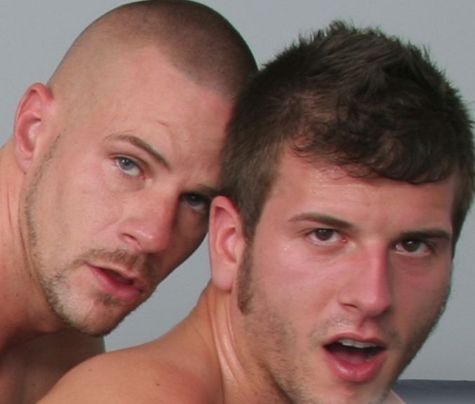 Goateed blue-eyed Park Wiley and scruffy brown-eyed Derrek Diamond together