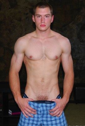 Ripped smooth college boy Ben Moore