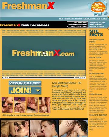 Screenshot of Freshman X