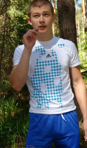 cute twink in the woods