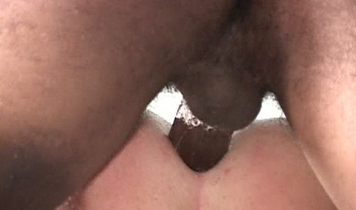 Raw Black cock pounds tight White hole