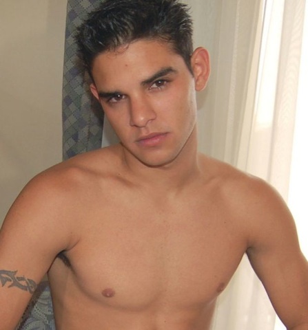Hot young Latin twink shirtless