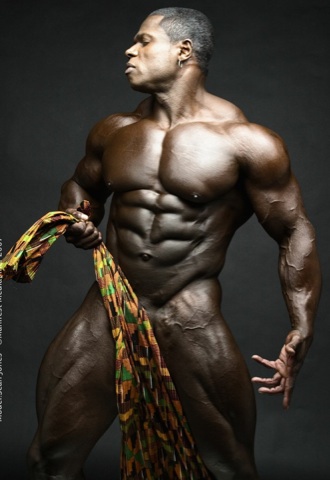 Sean Jones showing his huge hulk of a body