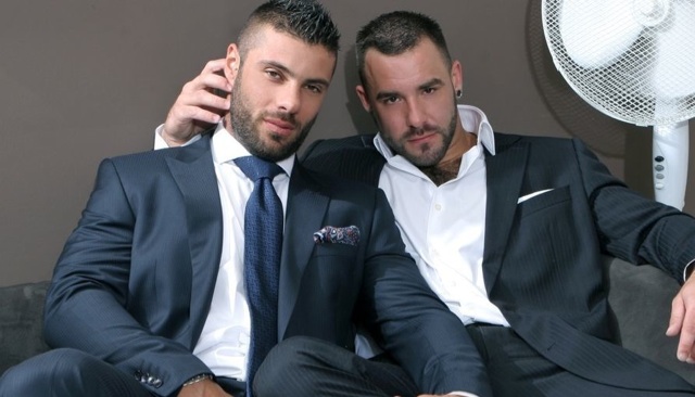 Alex Marte and Bruno Knight wearing suits