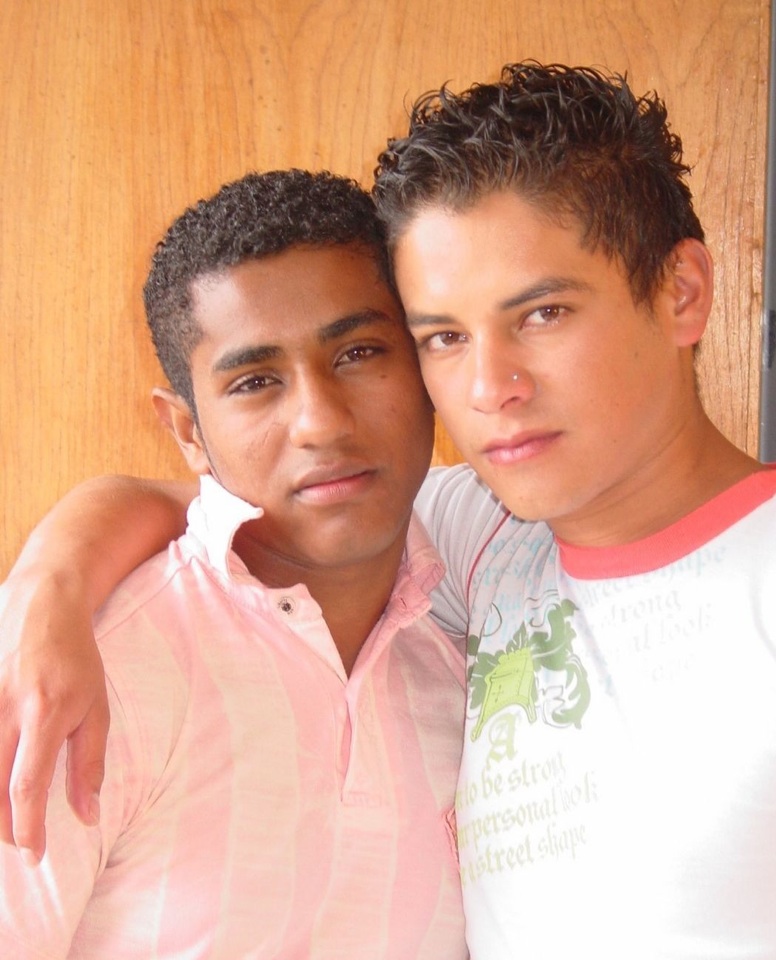 Two cute young Latino boys
