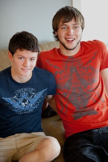 Cute young Tyler Sweet and scruffy Austin Perry