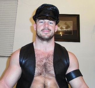 This jock wears leather well. 