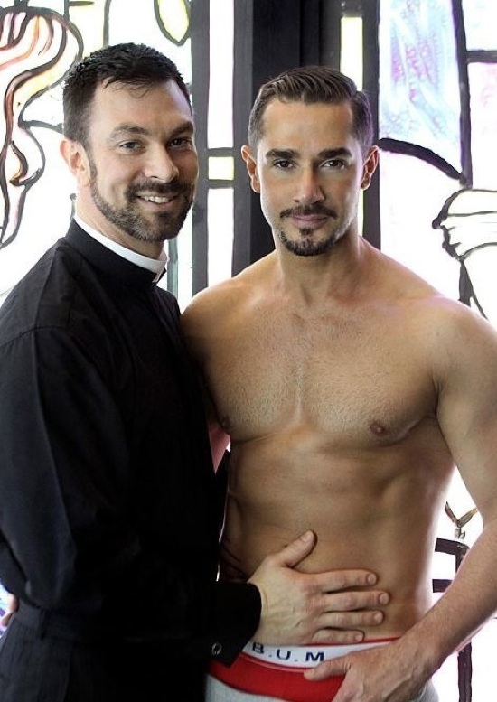 Dillon Buck as a Priest and Dean Monroe in his underwear